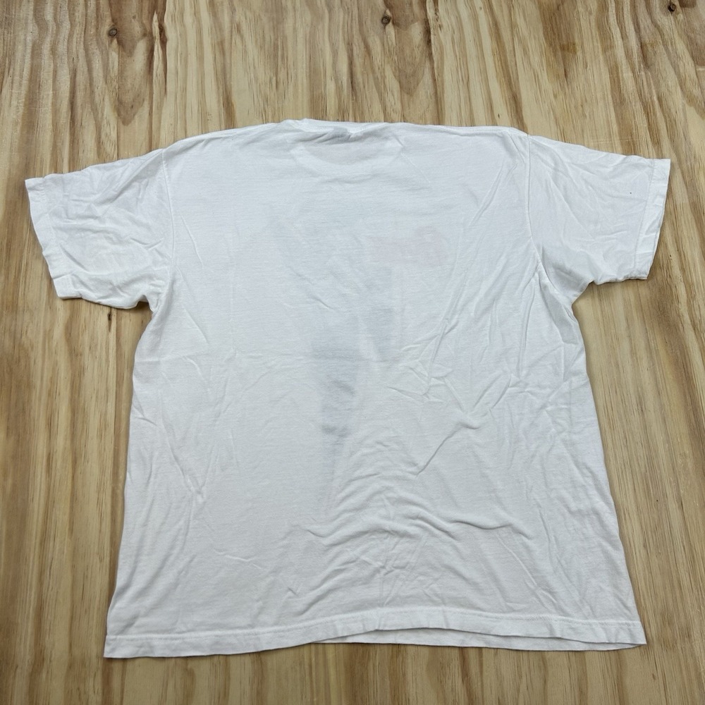 David Bowie Men's XL White T Shirt Short Sleeve Graphic Rock Music Vintage - Picture 3 of 7